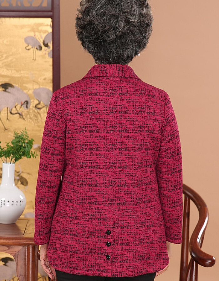 和家缘妈妈装 秋日喜庆红衫，献给60-70岁妈妈的温暖与优雅